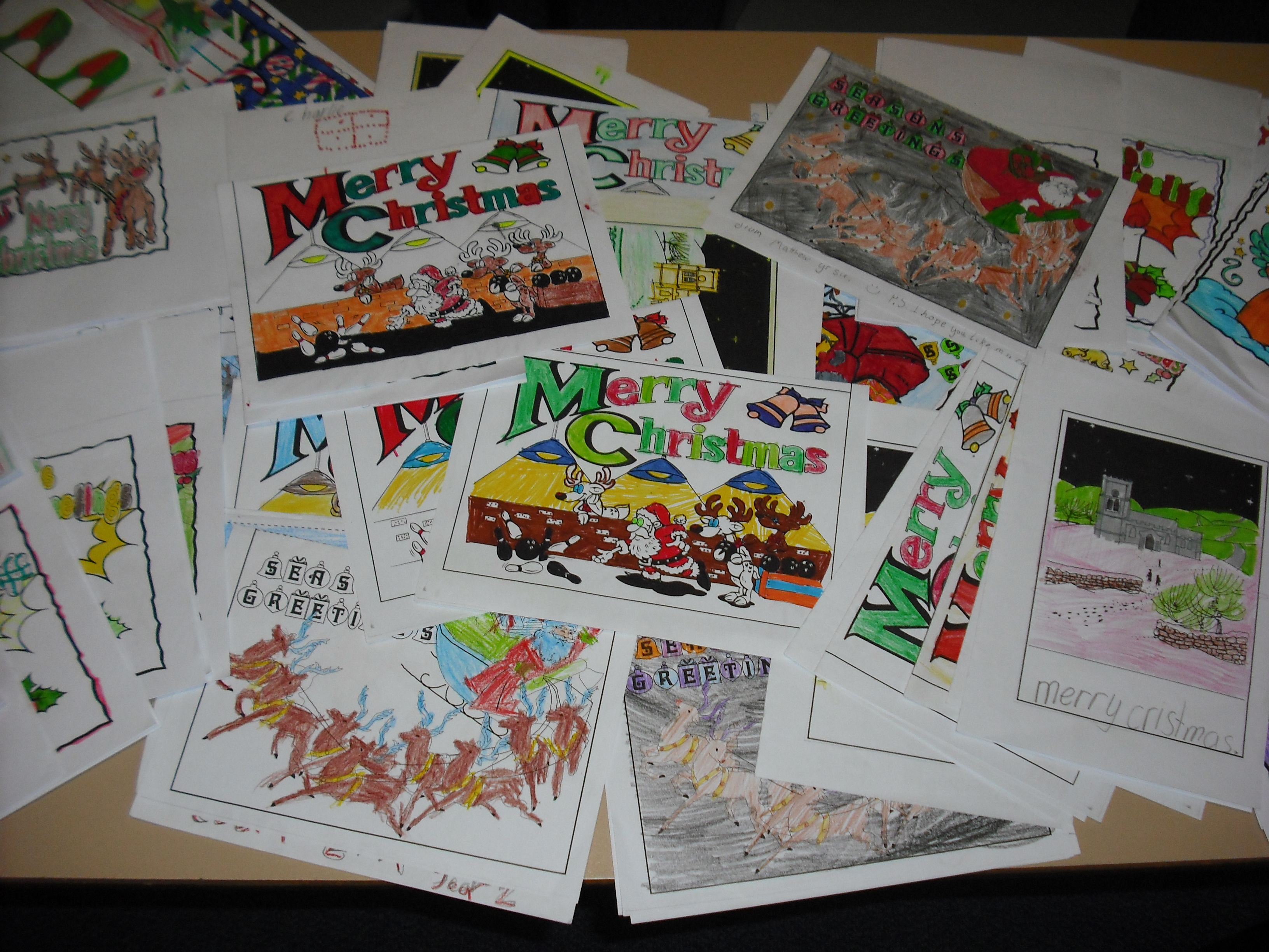 Christmas cards for the troops