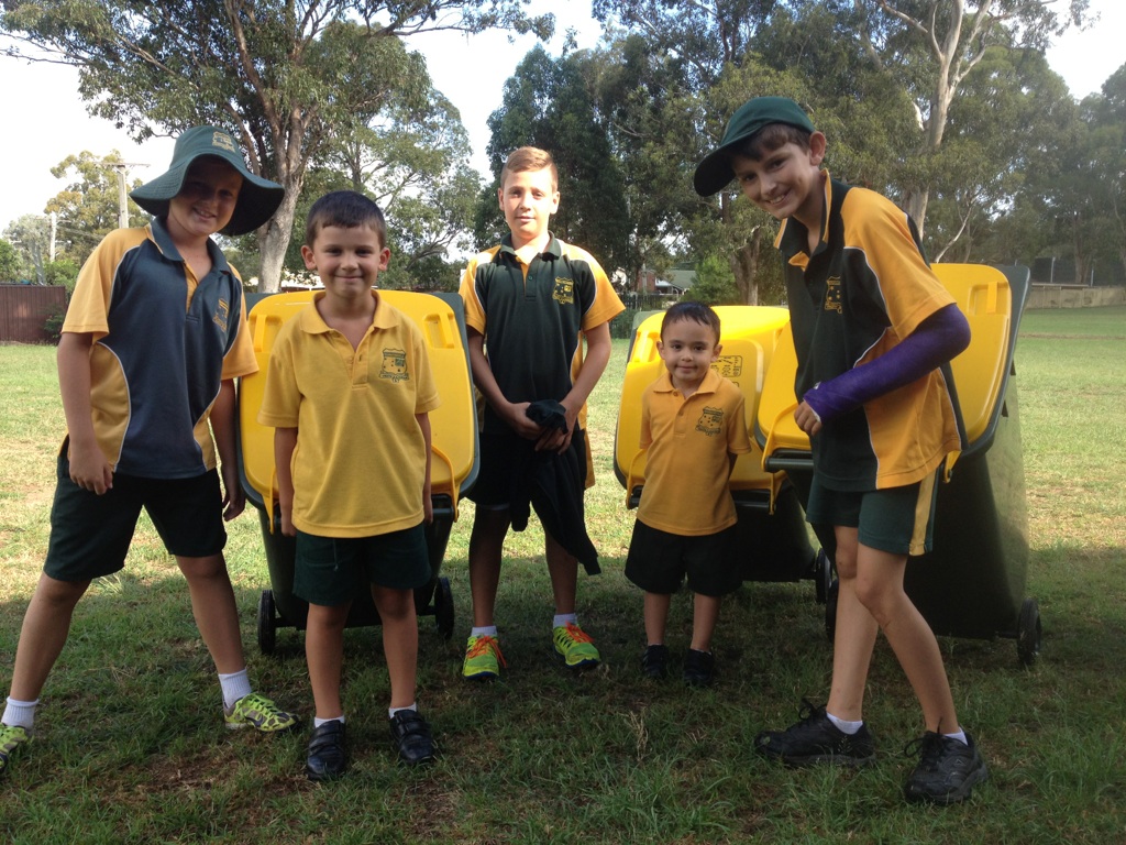 Boys and bins